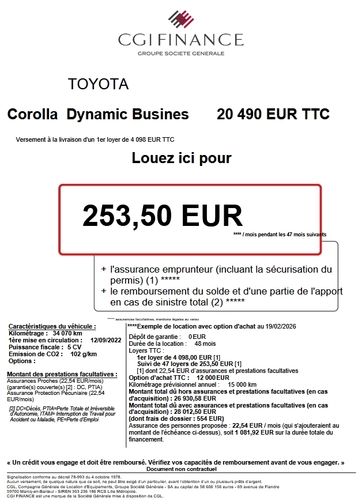 Image véhicule  Toyota COROLLA (18)